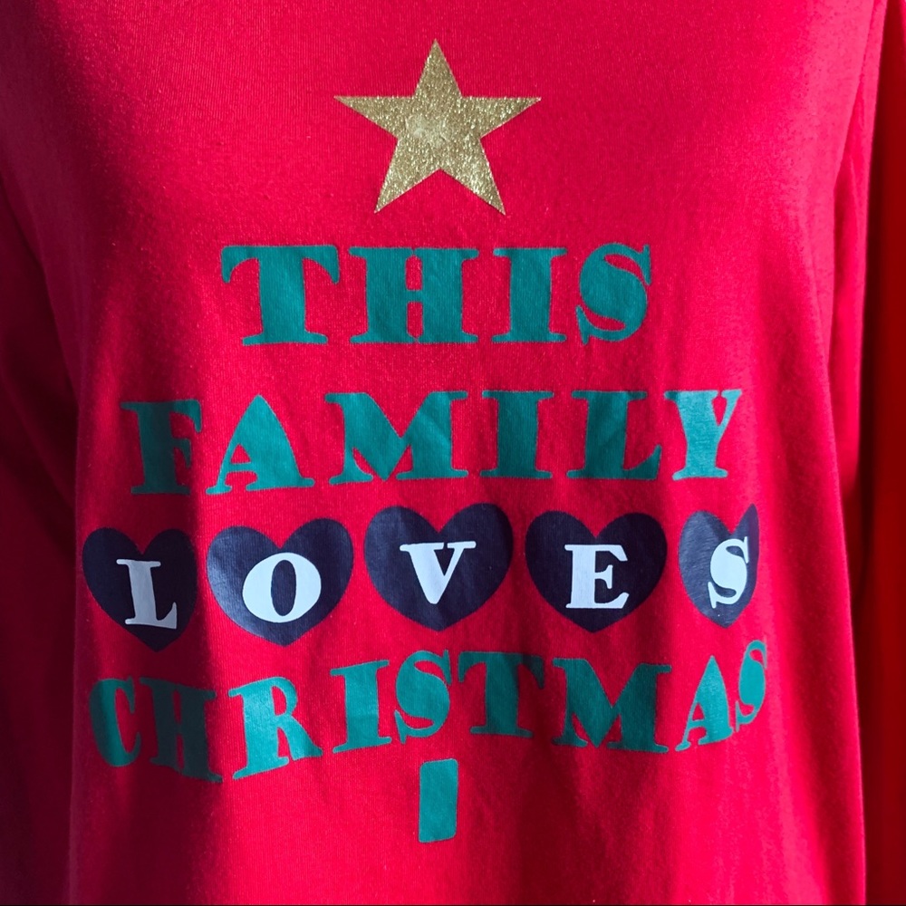 “This Family Loves Christmas” Holiday Tee - Picture 2 of 7